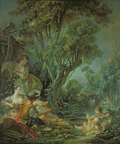 The Angler, 1759 by François Boucher